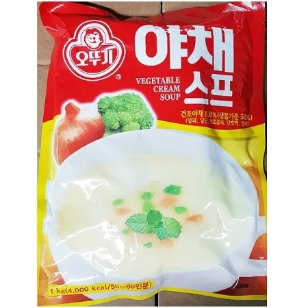 야채 스프(오뚜기 1kg) 업소용 분말 에피타이저 수프 가루 파우다 이미지