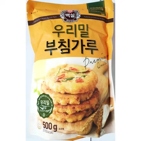 부침가루(백설 우리밀 500g) X20 업소용 부침 전 분말 파우더