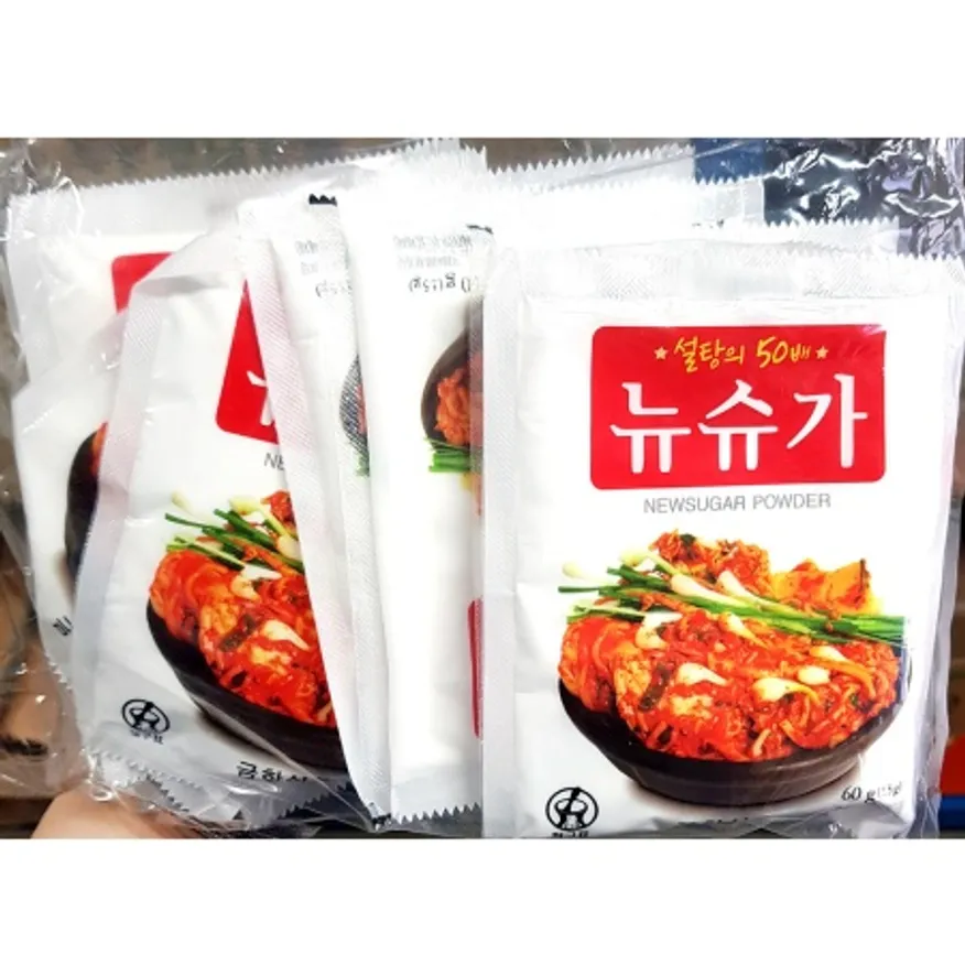 뉴슈가(금하식품 60gx10입) 슈가 분말 파우더 고농도 설탕 이미지