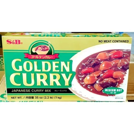 에스비 일본 카레가루 고형 골든 중간매운맛 1kg 업소용 커리 분말