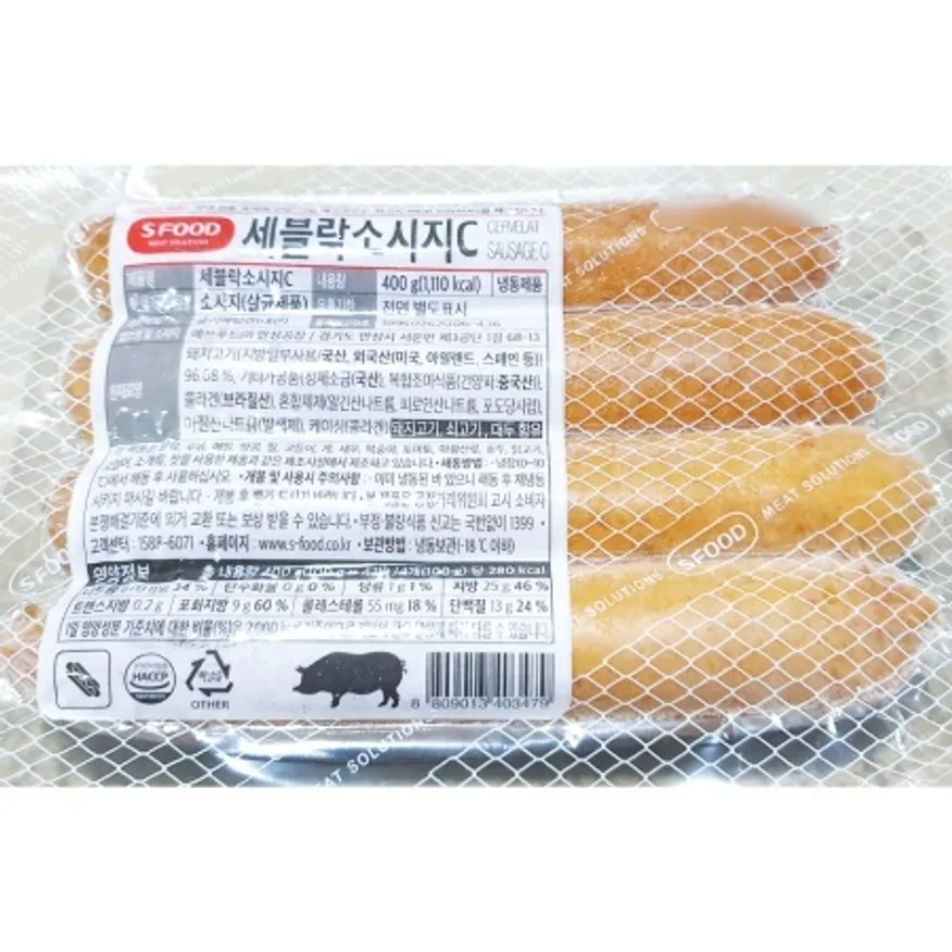 에쓰푸드 세블락소시지(400g) 핫도그소세지 이미지