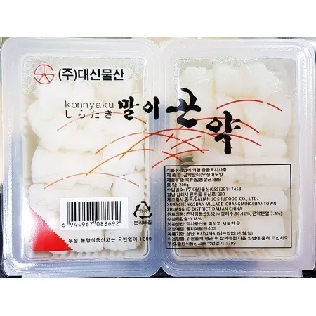대신 오징어모양 곤약말이 200g X4 저칼로리 다이어트 식품 이미지