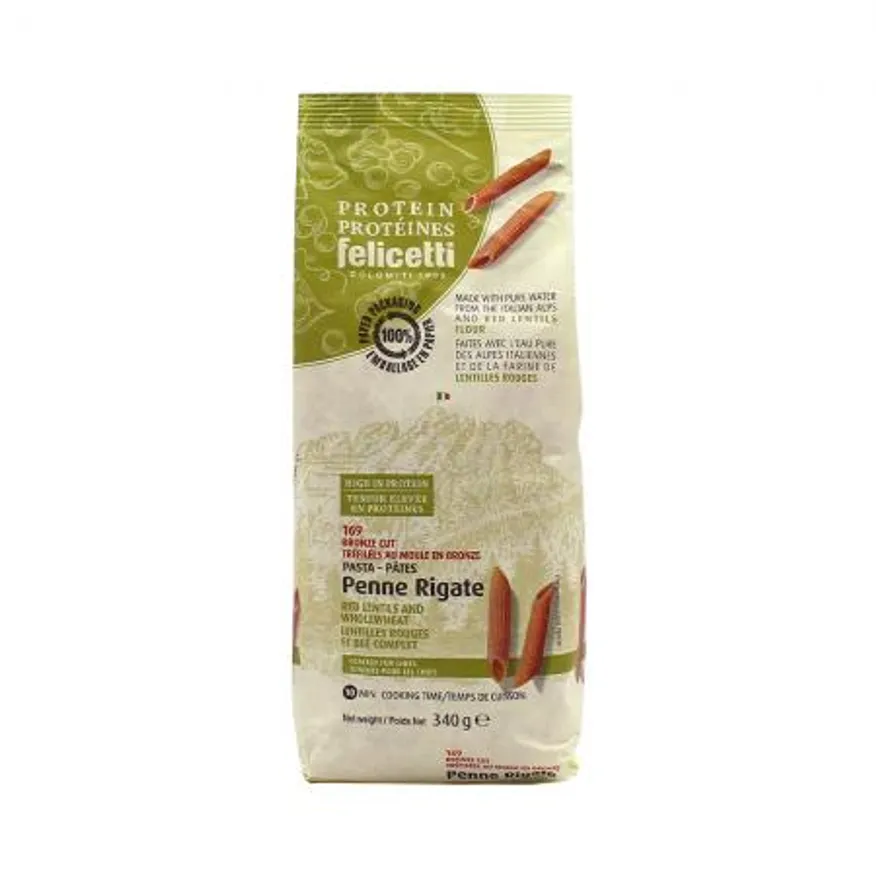 펠리체티 유기농 프로틴 레드렌틸 통밀 펜네 340g 이미지