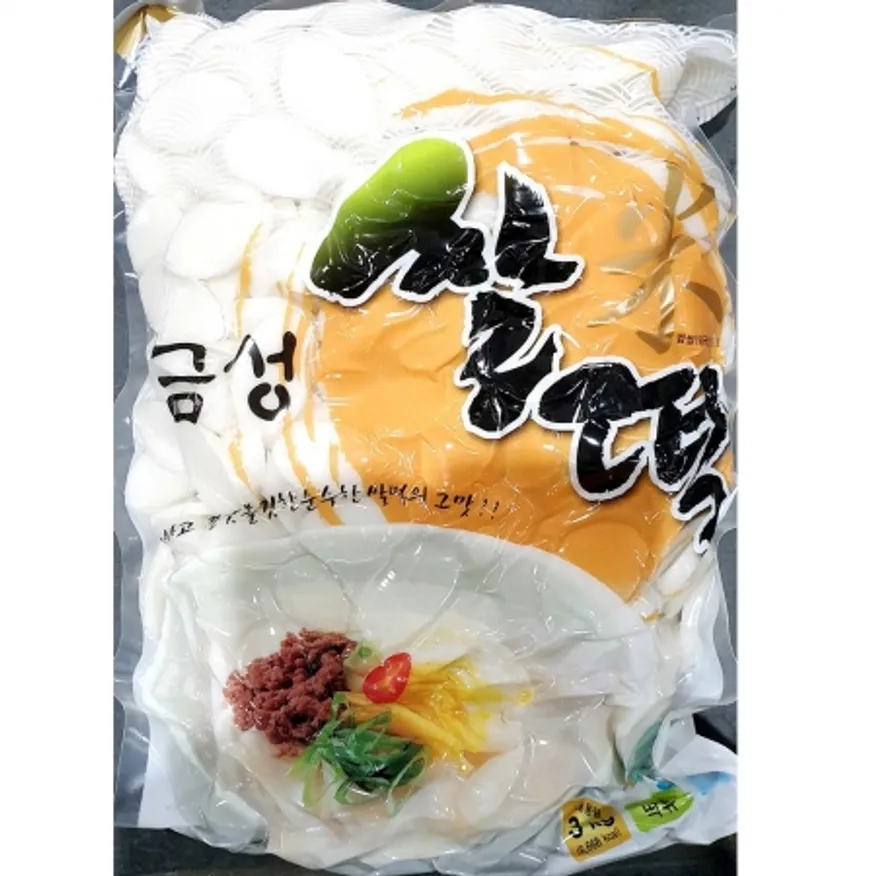 쌀떡국떡(금성 3kg) 업소용 떡국떡 이미지