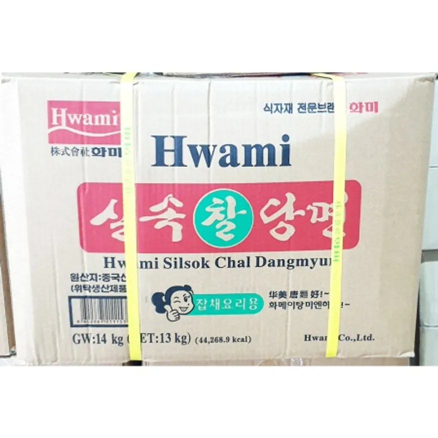 화미제당 찰당면 14kg 업소용 잡채용 당면 이미지