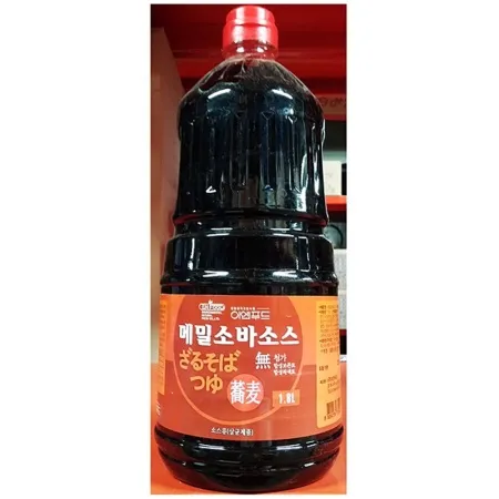 모밀소스(이엔 1.8리터)X6 메밀소바 소스 양념