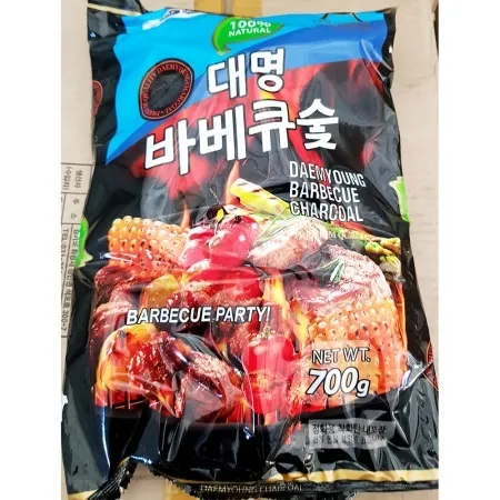 바베큐숯 700g(대명 장터)X20개 캠핑 구이용 고기 숯