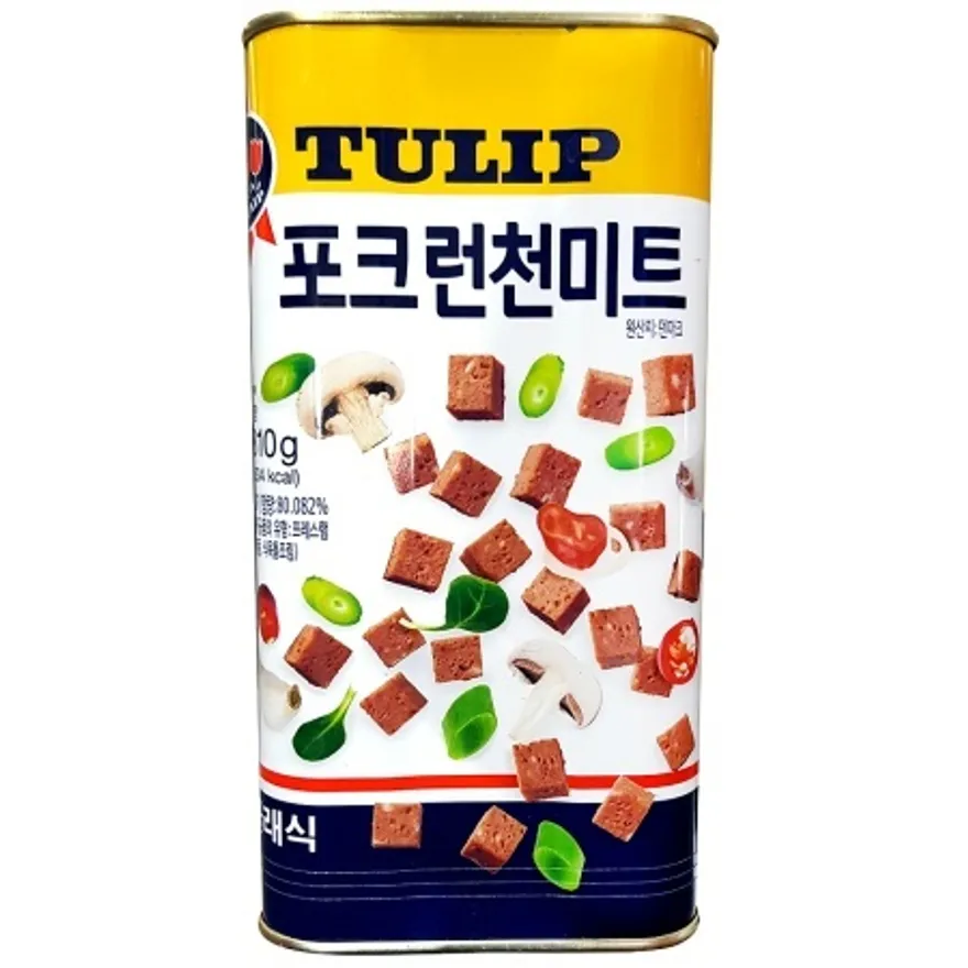 햄캔(튤립 런천미트 1.81kg) 업소용 포크 부대찌개햄 통조림 이미지