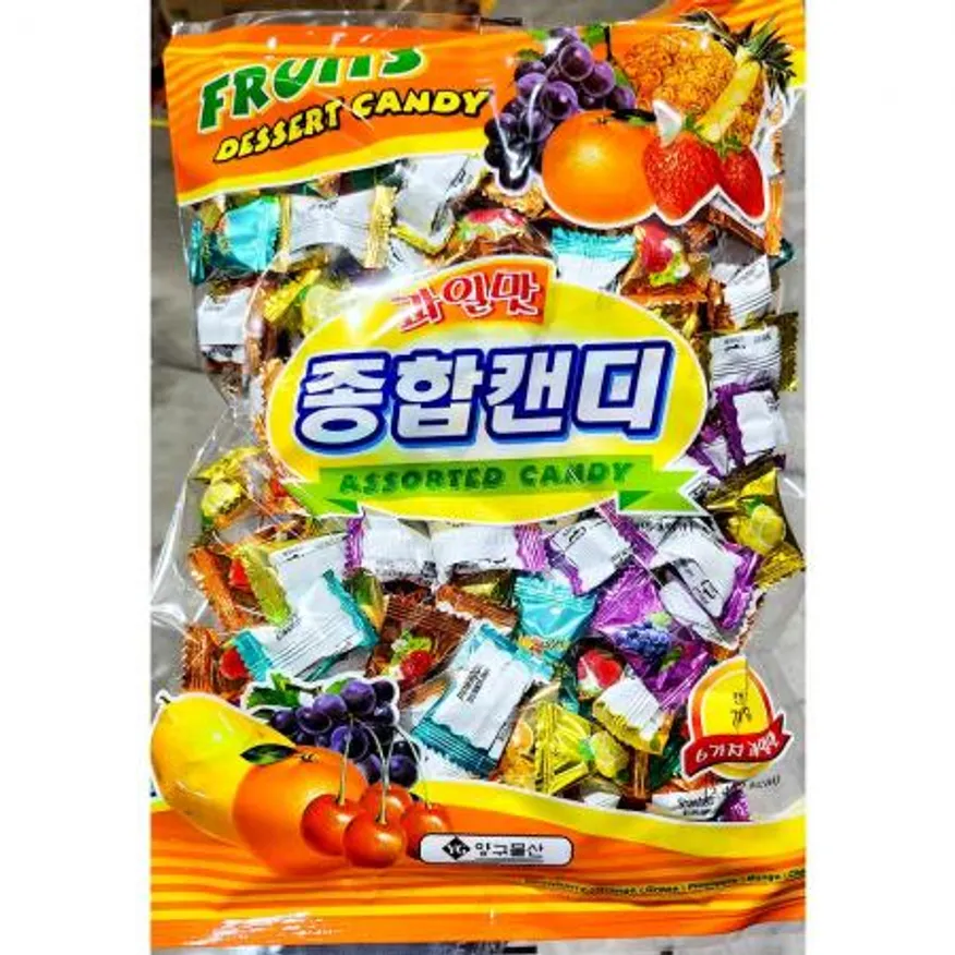 과일맛사탕(종합사탕 큰바위 700g) 업소용 캔디 후식사탕 이미지