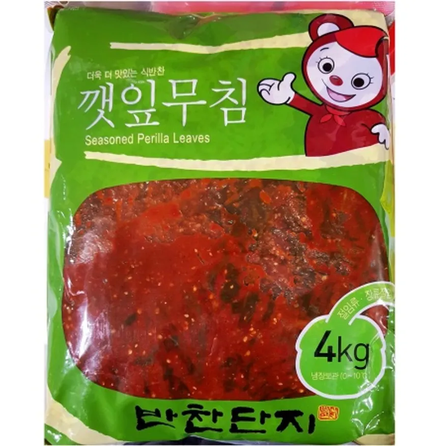 반찬단지 깻잎 양념무침 4kgX4 업소용 깻잎절임 밑반찬 장아찌 이미지