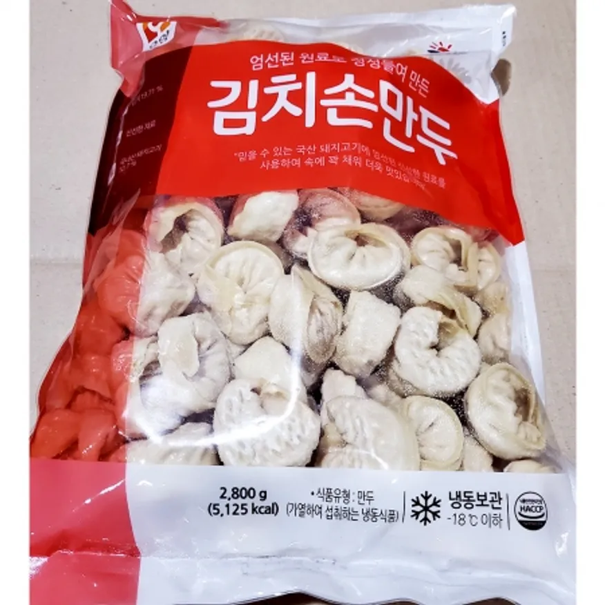 사조오양 김치 손만두(2.8kg) 냉동만두 만두국 만둣국 이미지