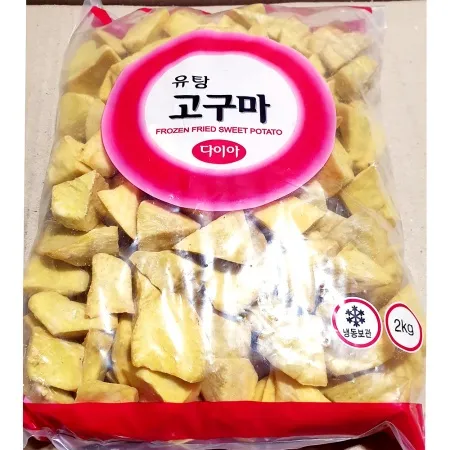 팜피아 유탕고구마(맛탕용 2kg) X4 맛탕 냉동고구마 튀김고구마
