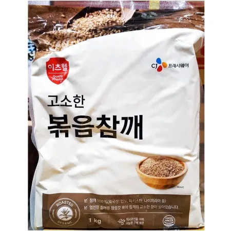 참깨(이츠웰 1kg)X10 업소용 고소한 통참깨 볶음참깨 볶음깨 이미지