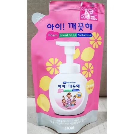 손세정제(아이깨끗해 레몬향 200ml 리필용) X24 핸드워시 리필 핸드솝 폼 파우치 이미지