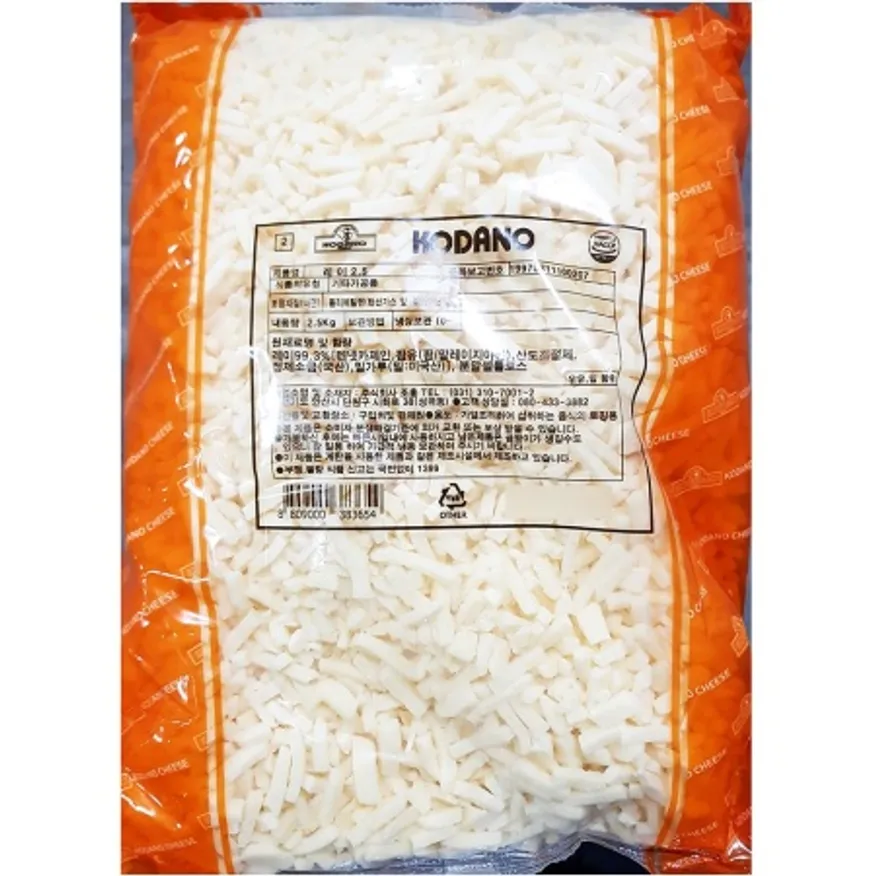 조홍 레이 2.5 피자치즈 2.5kg 업소용 코다노 치즈 이미지