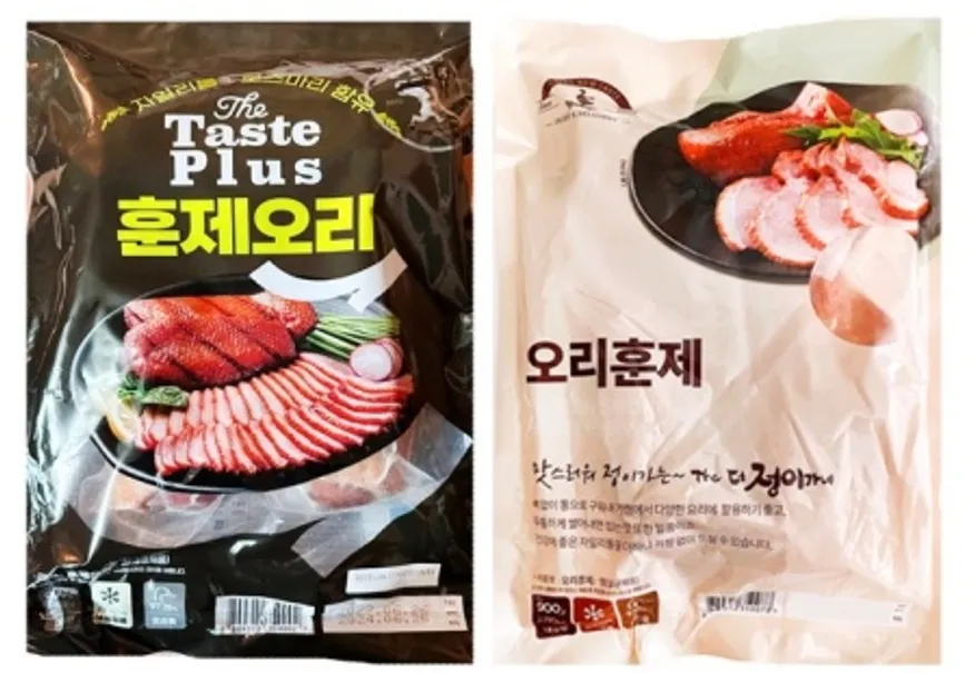 프리미엄 통 훈제오리 무뼈 900g 순살 오리고기 슬라이스 이미지