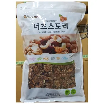 피칸(홀 비앤지 1kg)X10 업소용 마른안주 구운 반태