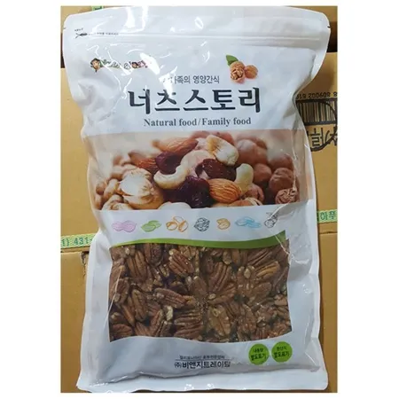 피칸(홀 비앤지 1kg)X10 업소용 마른안주 구운 반태