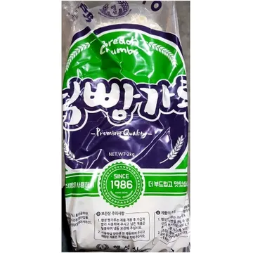 행성 일식용 굵은 빵가루 2kg 업소용 냉동 식빵가루