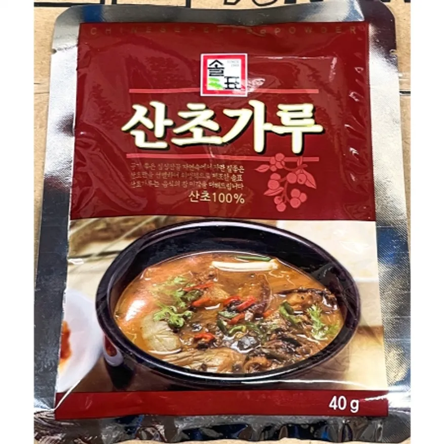 산초가루(솔표 40g) 업소용 추어탕 매운탕 향신료 초피 분말 이미지