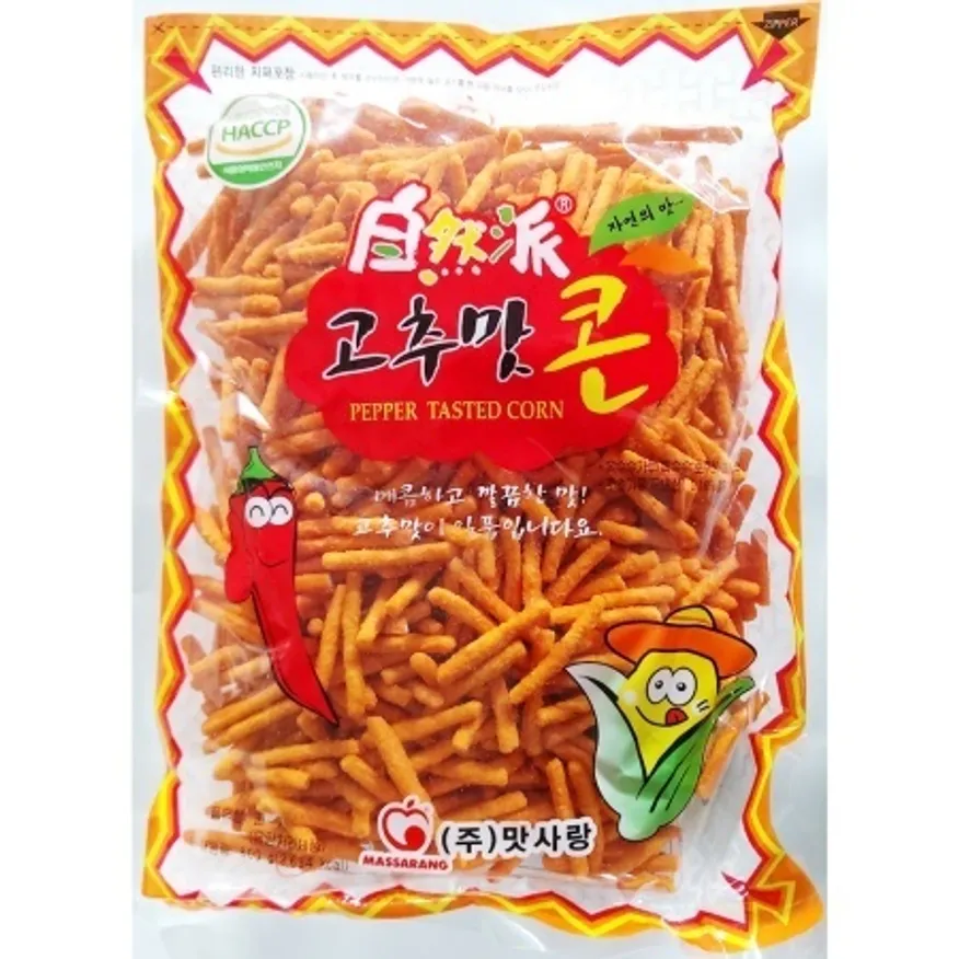 고추맛콘(600g) 업소용 안주 간식거리 옛날 전통 민속 과자 이미지