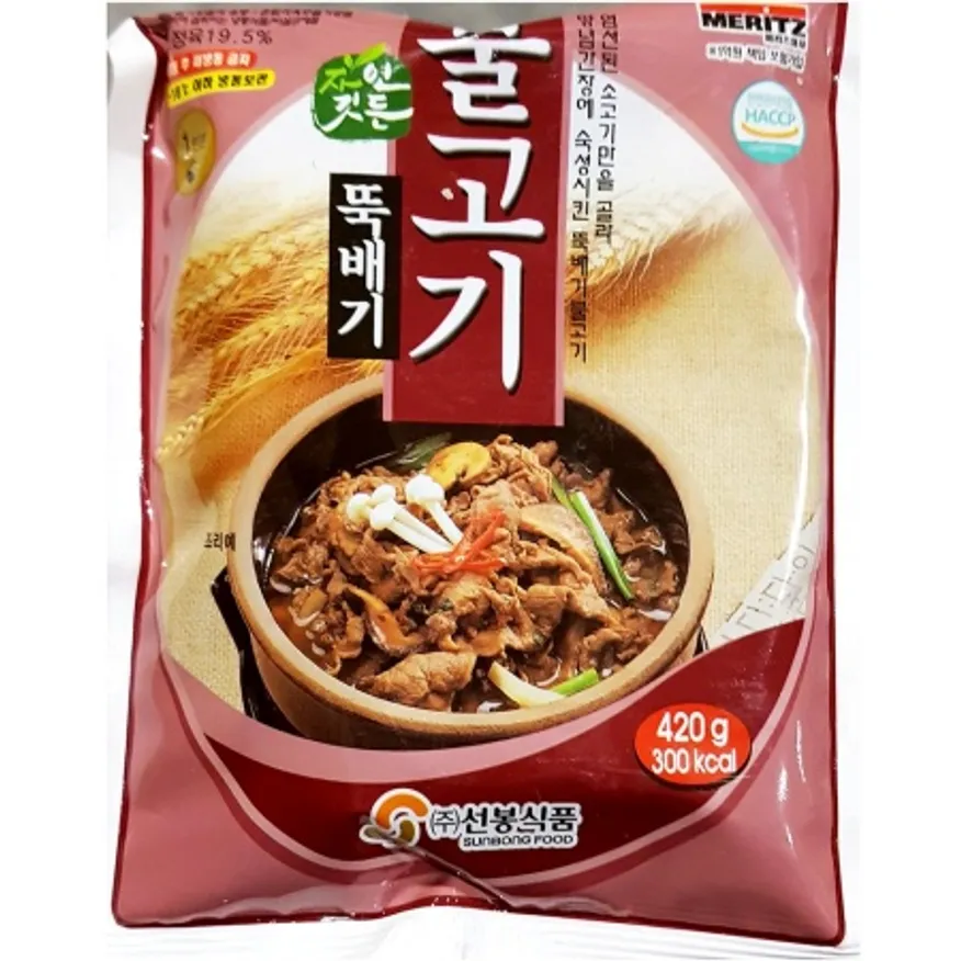 선봉 뚝배기 불고기 420gX30 업소용 냉동 즉석식품 이미지