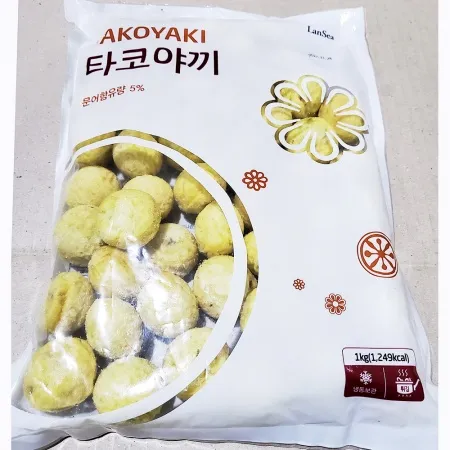 다꼬야끼(랜시 1kg 50개) X10 업소용 냉동 타코야끼 타꼬야끼 다코야끼 이미지