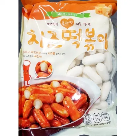 치즈 떡볶이떡(떡드림 1kg) 업소용 냉동 떡볶이 이미지