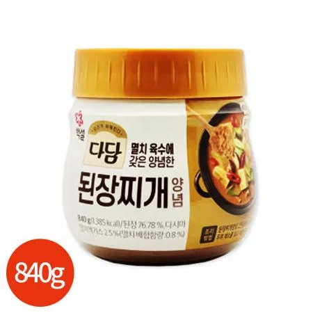 백설 다담 된장찌개 양념 840g x 2개 업소용