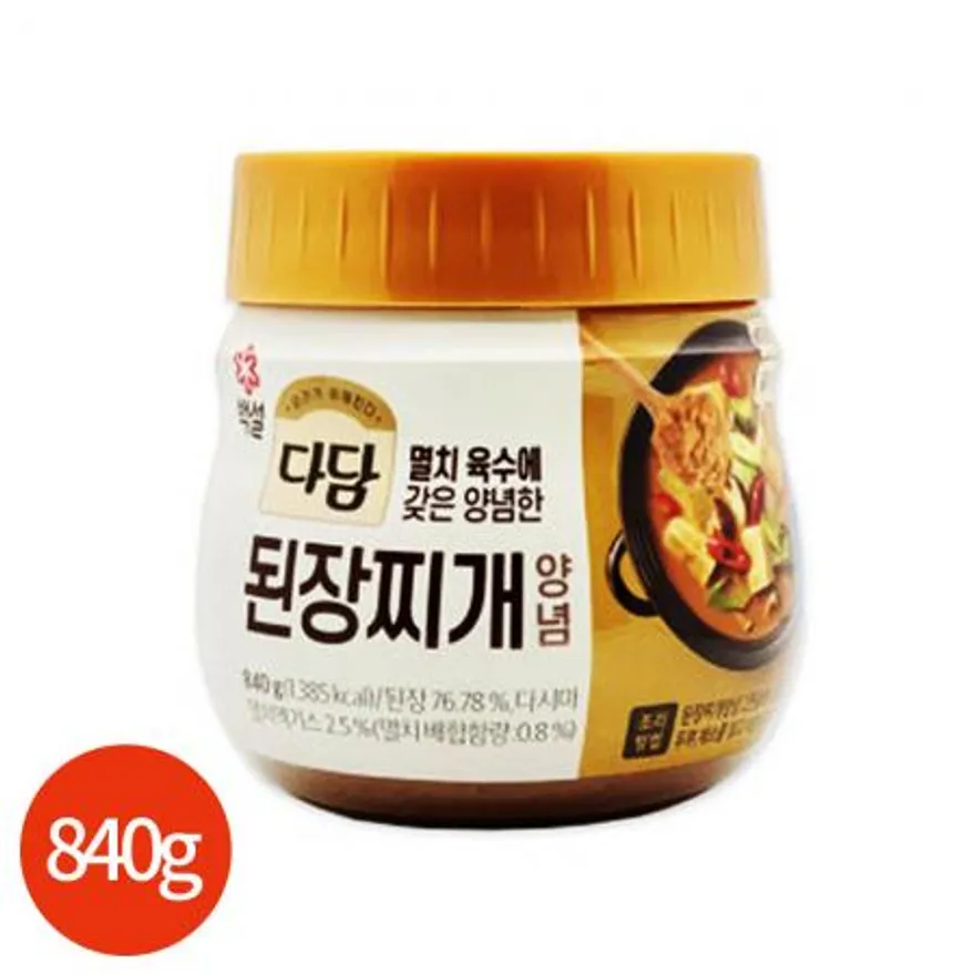 백설 다담 된장찌개 양념 840g x 2개 업소용 이미지