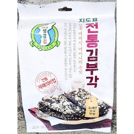 김부각(지도표 성경김 70g) X12 업소용 전통 튀각