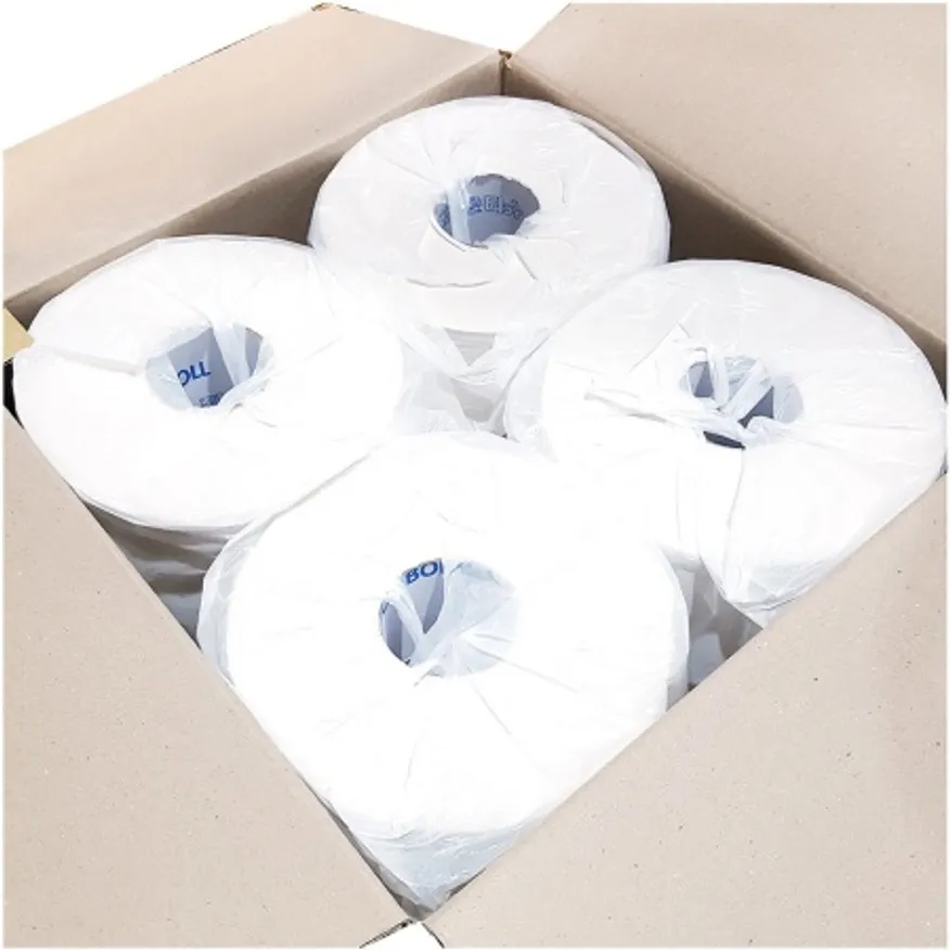 점보롤(팜파스 300m)X4 화장실용 화장실 휴지 대용량 이미지