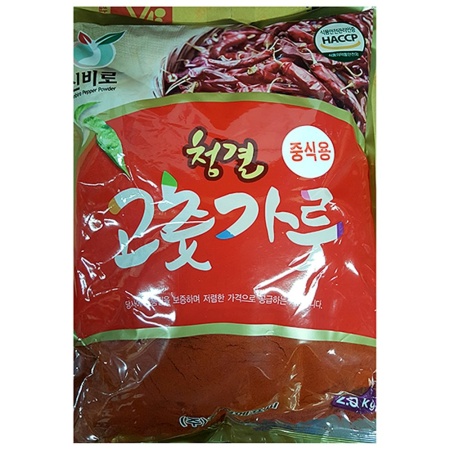 고운 고춧가루(진성 2.5kg)X6 업소용 중식 가는 다데기 고추가루 이미지