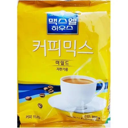 자판기용 마일드 커피믹스(맥스웰 900g)X12 업소용 커피 분말 파우더