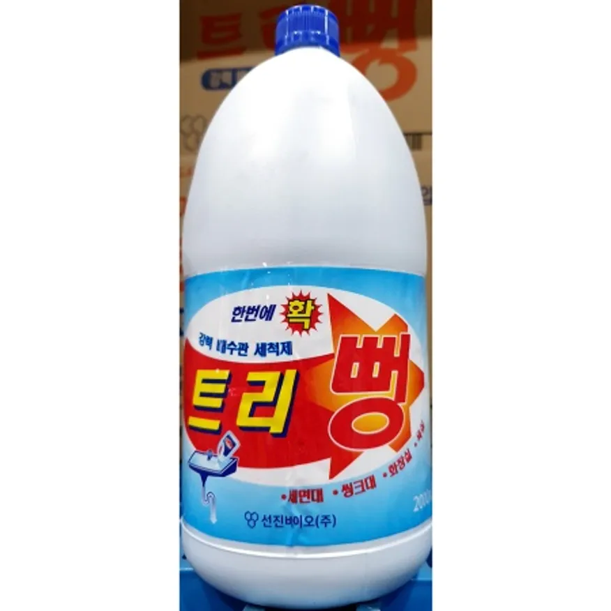 뚜러뻥(선진 2L)X6 화장실 변기 하수구 막힘 액상 세척제 배수관 뚫어뻥 이미지