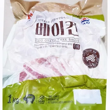 사조오양 베이컨(1kg) 업소용 통살 뭉치 파지베이컨