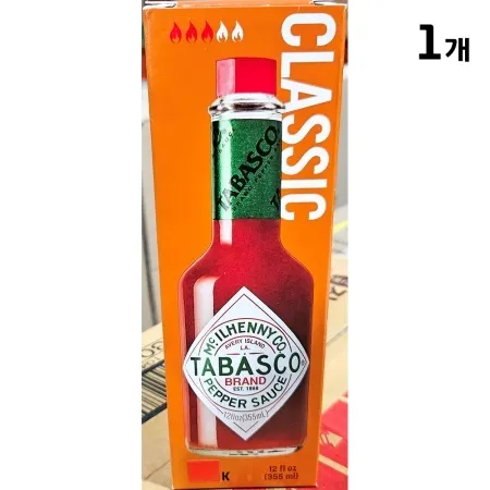 핫소스(타바스코 355ml) 업소용 피자 칠리 소스 매운 양념