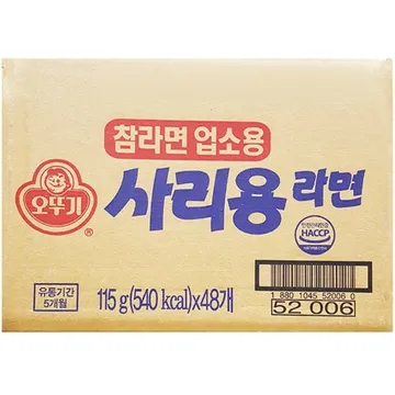 사리면 덕용(오뚜기 48봉) 참라면 업소용 라면사리