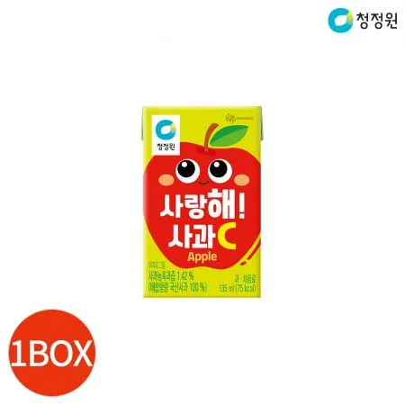청정원 사랑해 사과씨C 135ml X32개