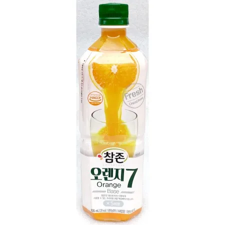 오렌지원액(참존 835ml)X4 업소용 카페 오렌지농축액 과일 액상베이스 이미지