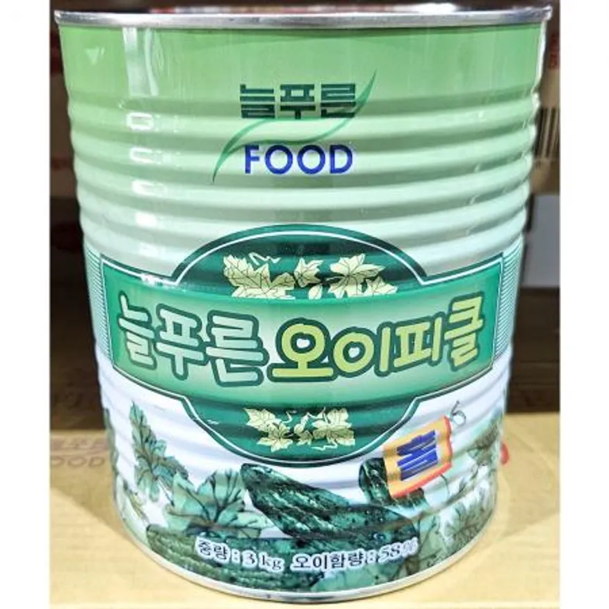 늘푸른푸드 피클 홀 업소용 피클통조림 3Kg X 6 이미지