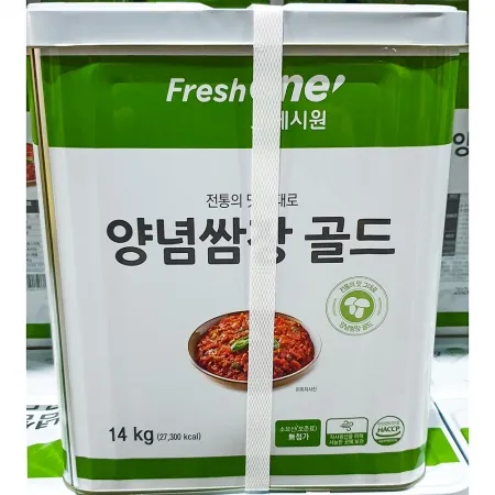 프레시원 양념쌈장 골드 14kg 업소용 쌈장 말통쌈장