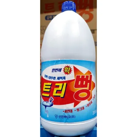 뚜러뻥(선진 2L) 화장실 변기 하수구 막힘 액상 세척제 배수관 뚫어뻥 이미지