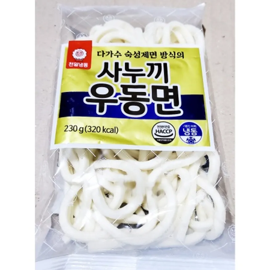 냉동우동면 230gX40 업소용 천일 사누끼 우동 사리 이미지