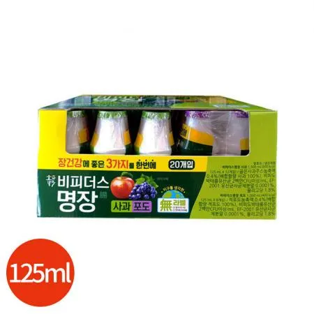 동원 비피더스 명장 사과 & 포도 125ml X20개