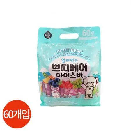 엘제이드 쁘띠베어 아이스바 35ml x 60개입 업소용