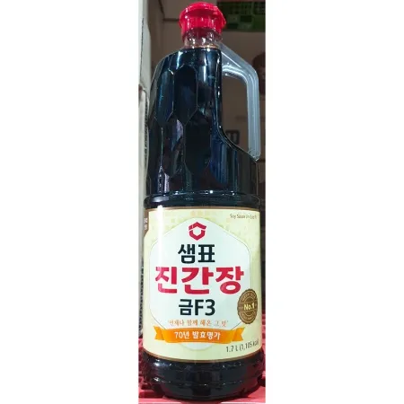 샘표 진간장 금F3 1.7리터 X 6 콩간장 양조간장 soy sauce 이미지