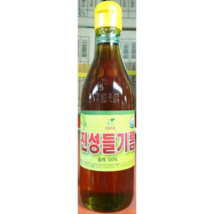 들기름(소 진성 350ml) X20 업소용 유리병 들깨기름 오일 이미지