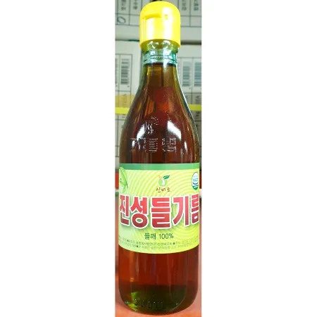 들기름(소 진성 350ml) X20 업소용 유리병 들깨기름 오일 이미지