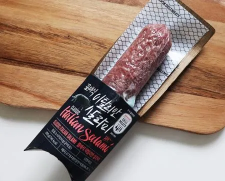 클래식 이탈리안 살라미 200g X 2개 와인 안주 샌드위치 스파게티 햄 이미지